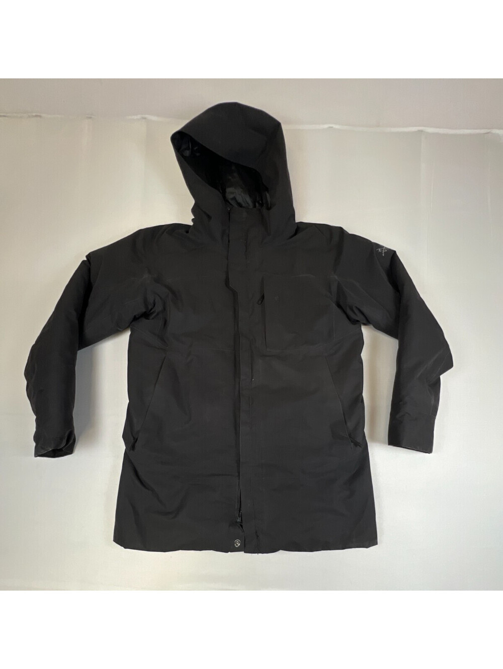 Arcteryx Jacket Mens Small Gray Therme Parka Goretex Down Hooded Waterproof